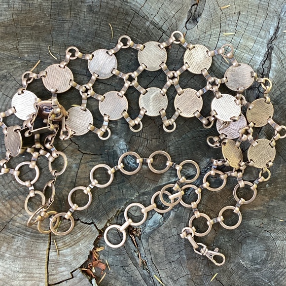 Beautiful Heavy Brass/Bronze Tone Link Design Belt main image 5
